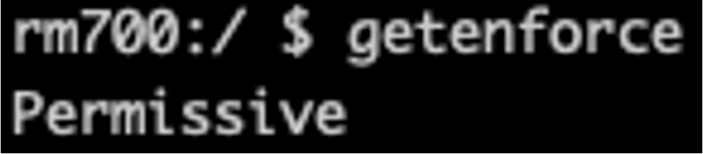 SELinux in RC Plus is in Permissive mode