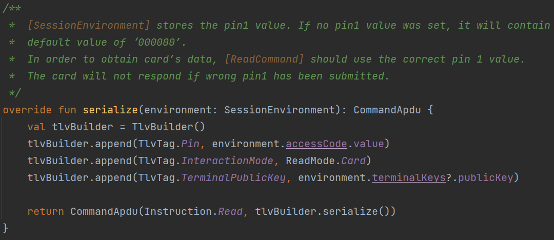 ReadCommand Parameters